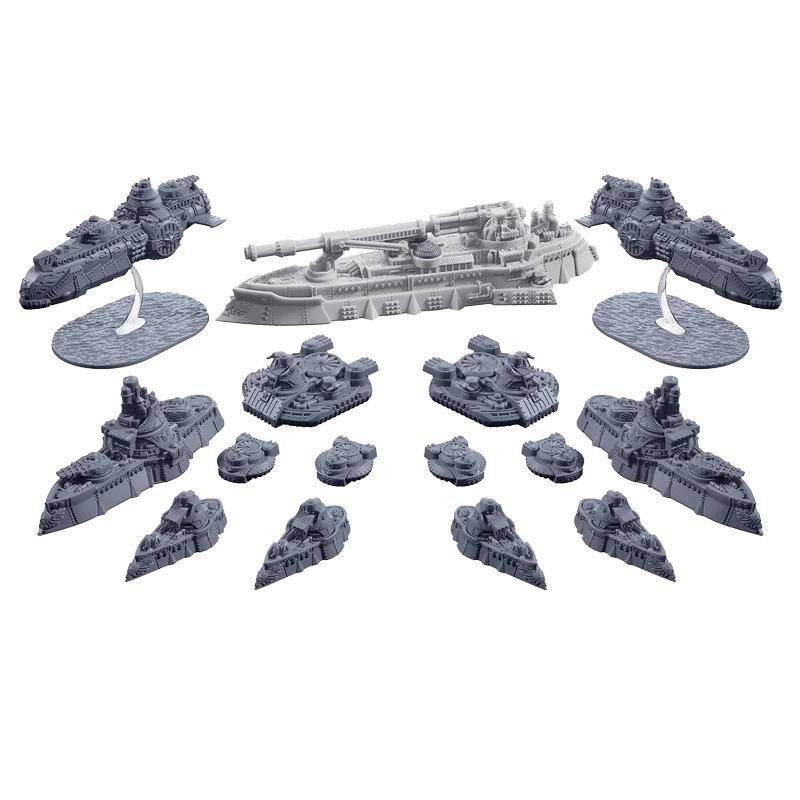 Dystopian Wars Rikhter Battlefleet Set