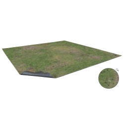BSTXX011 Maladum -  Grassy Fields Gaming  Mat 3x3 - Grid