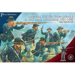 PEMACW120_Perry Miniatures - American Civil War Union Infantry in sack coats Skirmishing 1861-65